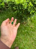 Beautiful Emerald Green Adjustable Open Bangle✨ - Image 3