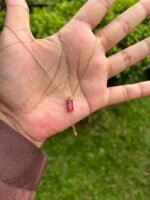 Beautiful Ruby stone Golden Necklace♥️ - Image 4