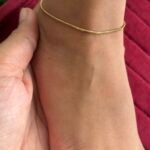 BABY Anklet ✨Beautiful slim design 🌟16cm design 3cm extension hoop 19cm total length kindly mention your size while order
